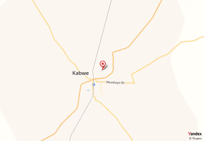 Qibla Map for Kabwe