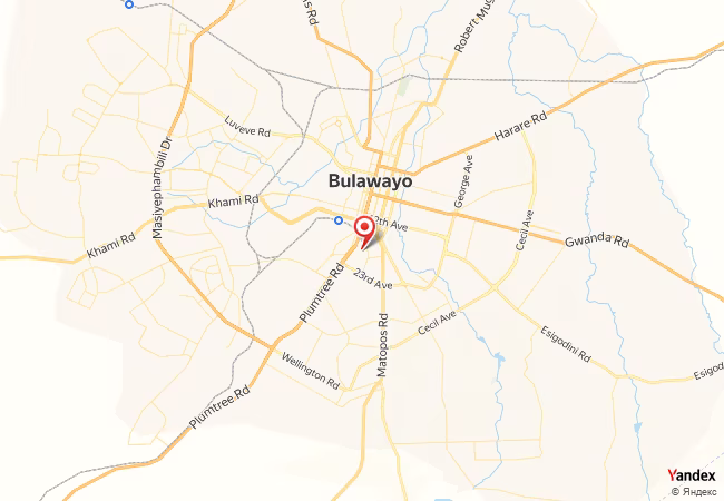 Qibla Map for Bulawayo